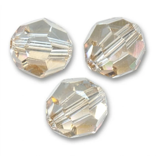 Cuenta redonda Swarovski 5000 8 mm Cristal Golden Shadow x1