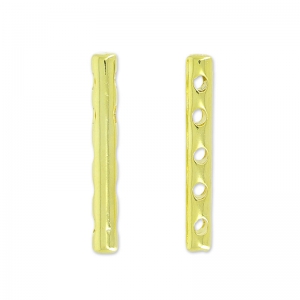 Separador 5 vías 26x4 mm dorado con oro fino x1