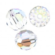 Cuenta redonda Swarovski 5000 8 mm Crystal Shimmer x1