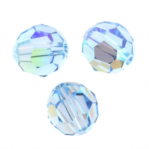 Bola redonda Swarovski 5000 8 mm Aquamarine Shimmer x1