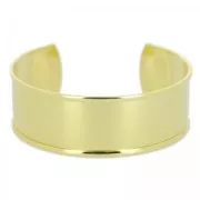 Base pulsera latón con reboren curvado 23x163 mm Dorado con oro finox1