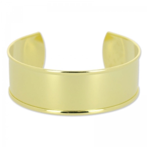 Base pulsera latón con reboren curvado 23x163 mm Dorado con oro finox1