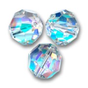 Cuentas redondas Swarovski 5000 3 mm Cristal AB x20