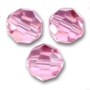 Swarovski 5000 3 mm Rosa Claro cuentas redondas x20