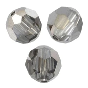 Cuentas redondas Swarovski 5000 3 mm Cristal Plata Noche x20