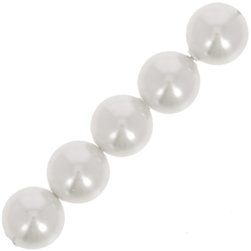 Perlas Swarovski 5810 6 mm Perla Blanca x10