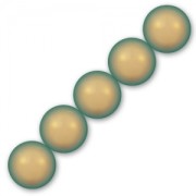 Perlas nacaradas Swarovski 5810 6 mm Perla verde iridiscente x10