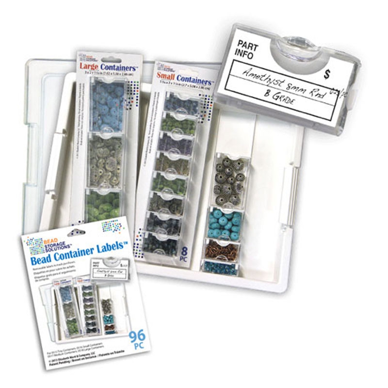 Bead Container Labels - Etiquetas para cajas de almacenaje x 96