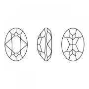 Cabujón Swarovski 4120 8x6 mm Aguamarina Ignite x1