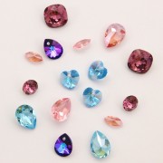 Cabuchón Swarovski 4120 ovalado 8x6 mm Aquamarine Ignite x1