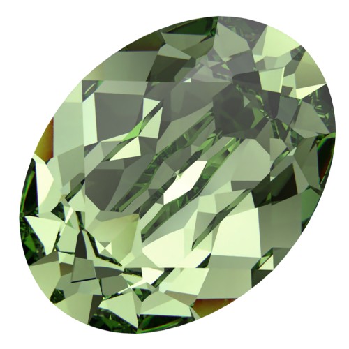 Cabujón Swarovski 4120 8x6 mm - Peridoto recreado x1