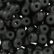 Infinity Beads 4x8 mm Jet Metallic Mat x10g