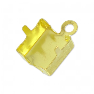 Terminal para cadena strass 8 mm dorado x 1
