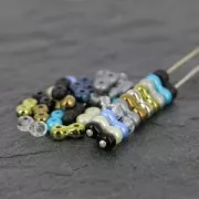 Infinity Beads 4x8 mm Pastel Aqua x10g