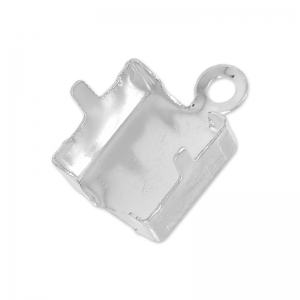 Terminal para cadena strass 8 mm rodiado x 1