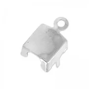 Terminal para cadena strass 8 mm rodiado x 1