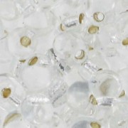 Mini-gotas Miyuki 3.4 mm DP001 - Crystal Silver Lined x8g|raw }}