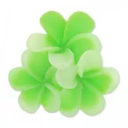 Cabujón de resina flor 22 mm Verde Mazana x1