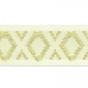 Galón lurex Losanges 22 mm Blanco/doré x1m|raw }}
