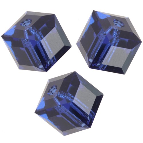 Swarovski 5601 Cubos 8 mm - Zafiro Oscuro Reinventado x1
