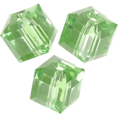 Swarovski 5601 Cubos de 8 mm - Reinvented Peridot x1