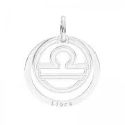 Colgante Libra - 18.5 mm  de Plata Sterling 925 x1
