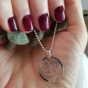 Colgante Capricornio - 18.5 mm  de Plata Sterling 925 x1