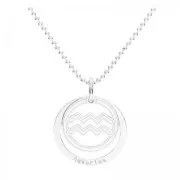 Colgante Acuario- 18.5 mm  de Plata Sterling 925 x1