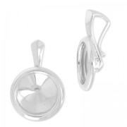 Serti pendentif 1122 10 mm en Argent 925 x1|raw }}