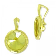 Serti pendentif 1122 10 mm en Argent 925 Dorado con oro fino x1|raw }}