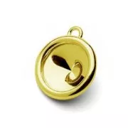 Serti pendentif à coller 1122 10 mm en Argent 925 Dorado con oro fino x1