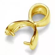 Enganche para colgante 18 mm Plata 925 Dorado con oro fino x1