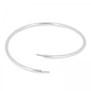 Pulsera flexible 22,5 cm para semi-agureadas de Plata 925 x1
