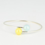 Pulsera flexible 22,5 cm para semi-agureadas de Plata 925 x1