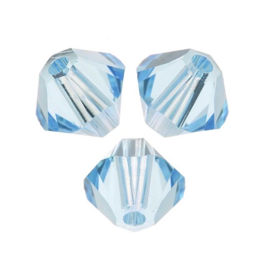 Peonzas de cristal Swarovski - 5328 2,5 mm Aguamarina x50