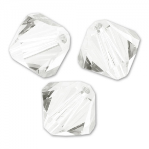 Peonzas de cristal Swarovski - 5328 2,5 mm Crystal Silver Shade x50