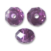 Bolas aplanadas Swarovski 5040 4 mm Amethyst x20