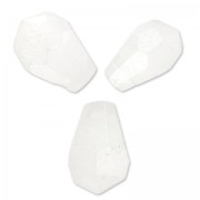 Cuentas Gotas facetadas Jade teñida 12x8 mm Blanco x4|raw }}
