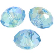 Swarovski 5040 Cuentas redondas aplanadas de 4 mm - Aguamarina brillante 2X x20|raw }}