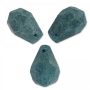 Cuentas Gotas facetadas Jade teñida 12x8 mm Dark Green x4