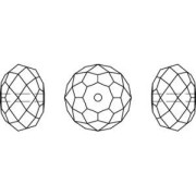 Cuentas redondas aplanadas Swarovski 5040 4 mm - Light Colorado Topaz Shimmer 2X x20