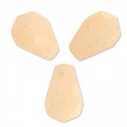 Cuentas Gotas facetadas Jade teñida 12x8 mm Light Peach x4