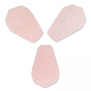 Cuentas Gotas facetadas Jade teñida 12x8 mm Light Rose x4|raw }}