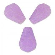 Cuentas Gotas facetadas Jade teñida 12x8 mm Morado x4