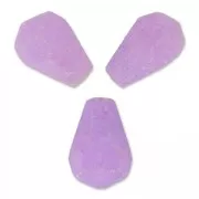 Cuentas Gotas facetadas Jade teñida 12x8 mm Morado x4