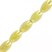 Granos de Arroz 6x10 mm dorado con oro x20