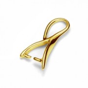 Colgante de 16 mm - Plata 925 dorada en oro fino x1