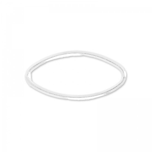 Separador oliva 11x13mm Plata 925 x1