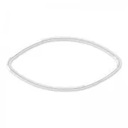 Separador oliva 27.5 mm Plata 925 x1