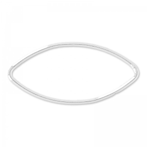 Separador oliva 27.5 mm Plata 925 x1